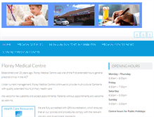 Tablet Screenshot of floreymedicalcentre.com.au